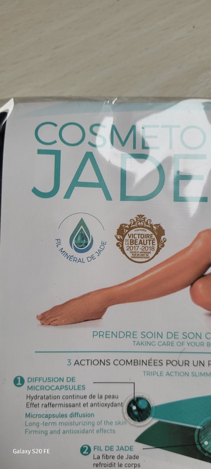 Leggings minceur cosmetoJade Ts/m noir neuf - photo numéro 2