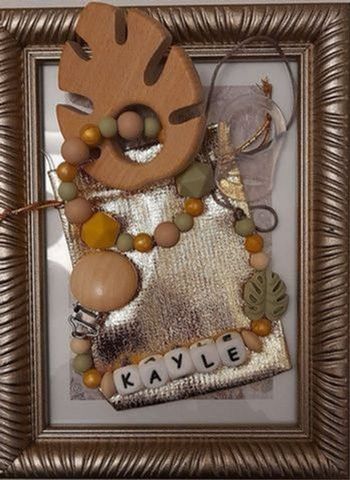 Attache tétine personnalisé et anneau de dentition