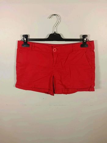 C9 short rouge camaïeu 36