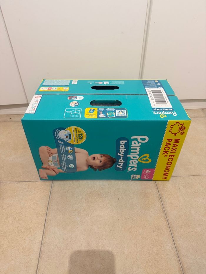 Carton de 108 couches Pampers  baby dry taille 4 - photo numéro 3