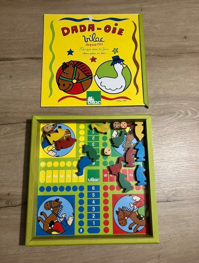 Jeu de dada et jeu de l'oie en bois - photo numéro 3
