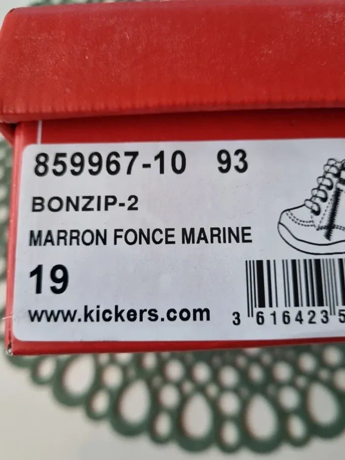 Bottines kickers pointure 19 - photo numéro 4