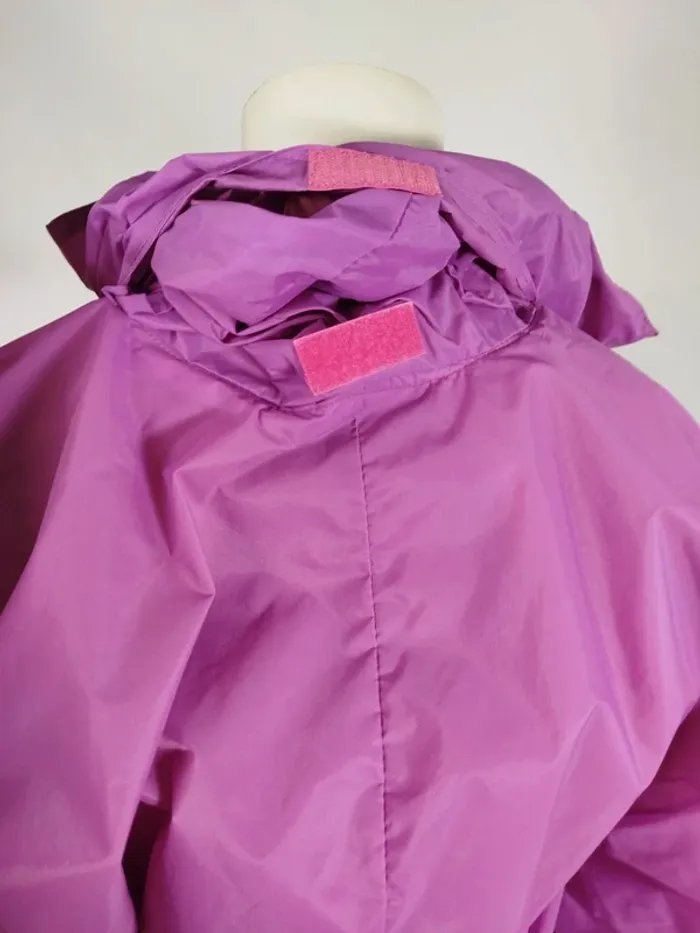 Kway vintage rose / violet - color bloc / coupe-vent imperméable vintage A257 - photo numéro 6