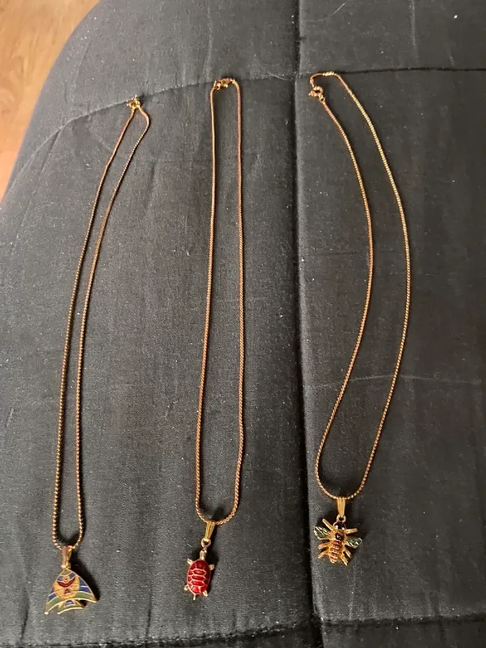 Ensemble chaîne avec médaille les 3 - photo numéro 2