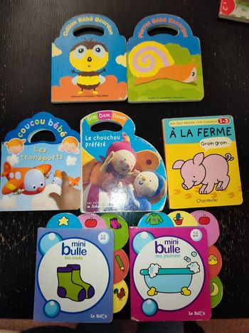 Lot de livres carton