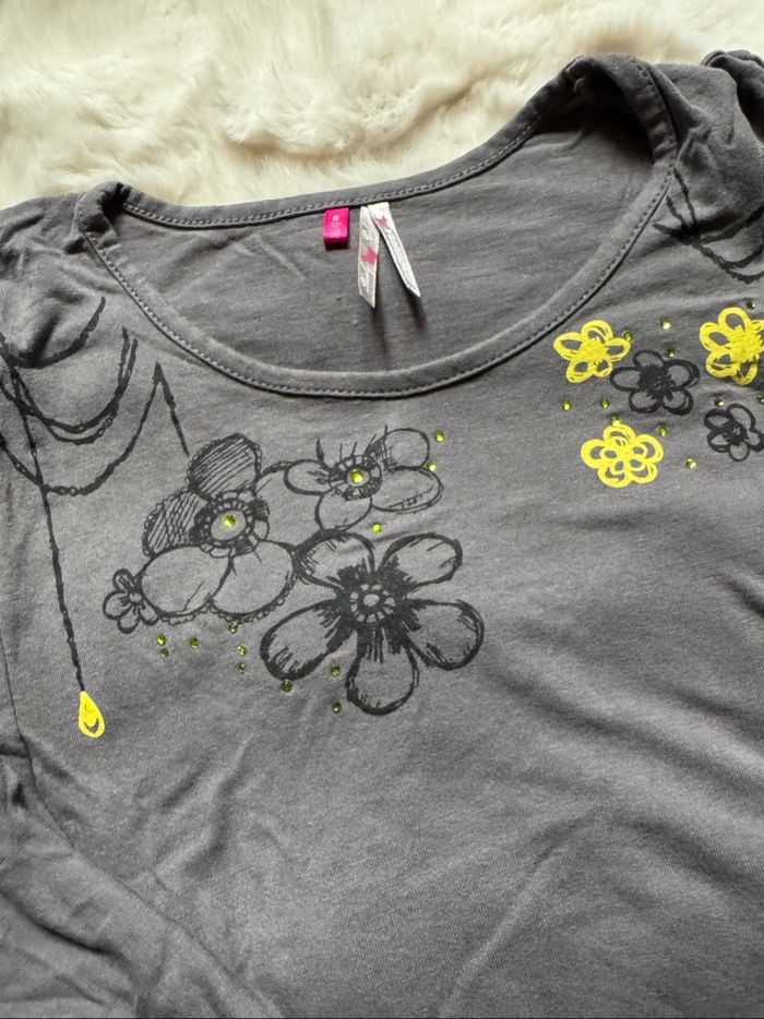 👚 lot 2 t-shirts manche longue - fille - 8 ans - orchestra - bon état - photo numéro 6