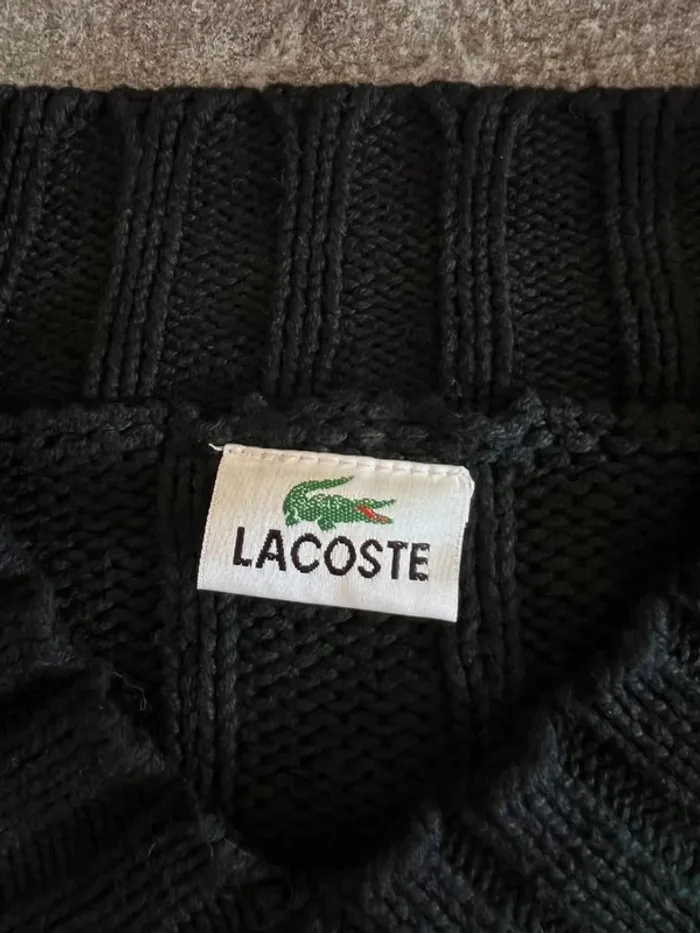 Pull noir homme Lacoste taille 3XL Suéter negro hombre Maglione nero uomo Schwarzer Pullover Herren - photo numéro 5