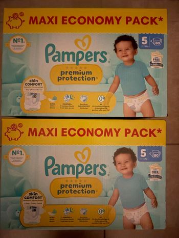 Couches Pampers Pemium Protection Taille 5 Neuf