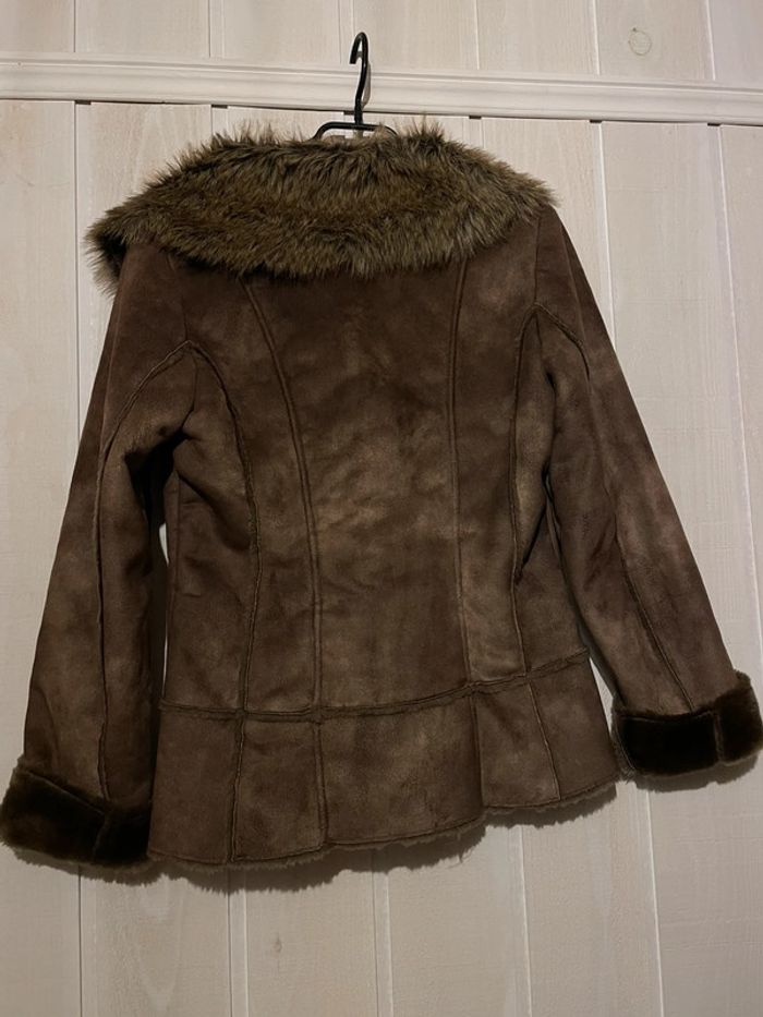 Veste faux cuir retourné - Promod - M - photo numéro 2