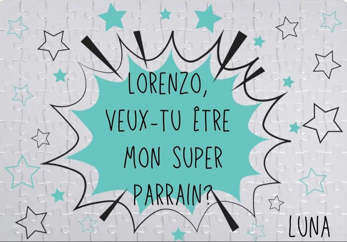 Puzzle personnalisé pour parrain/marraine - photo numéro 4