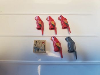 Lego perroquet et carte.