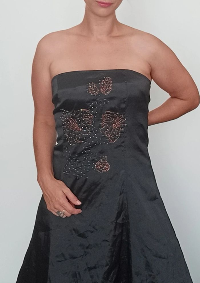 Robe cocktail bustier longue taille 44 - photo numéro 3