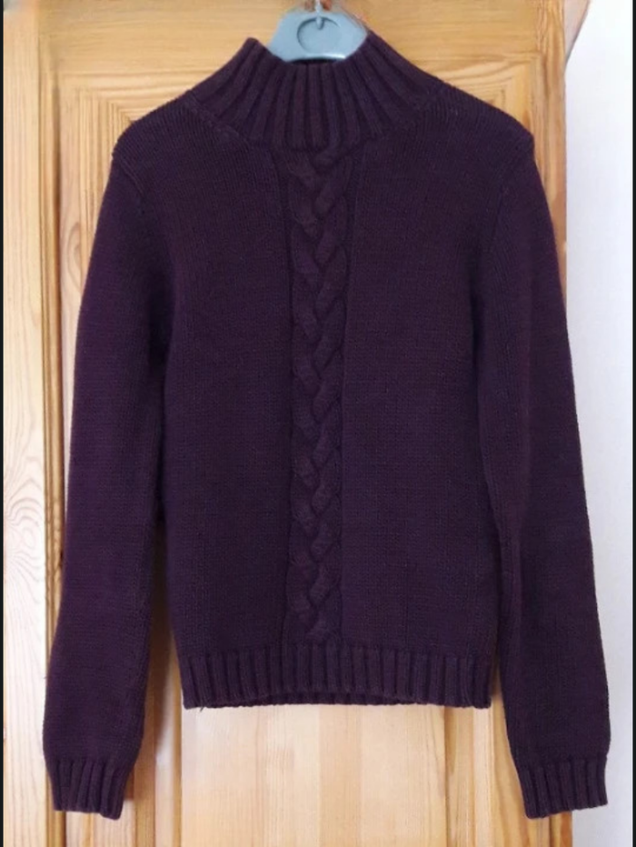 Pull coton violet Somewhere (36)