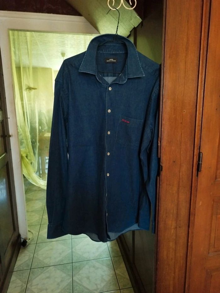 Chemise bleu style denim Mise Au Green L/40 vintage