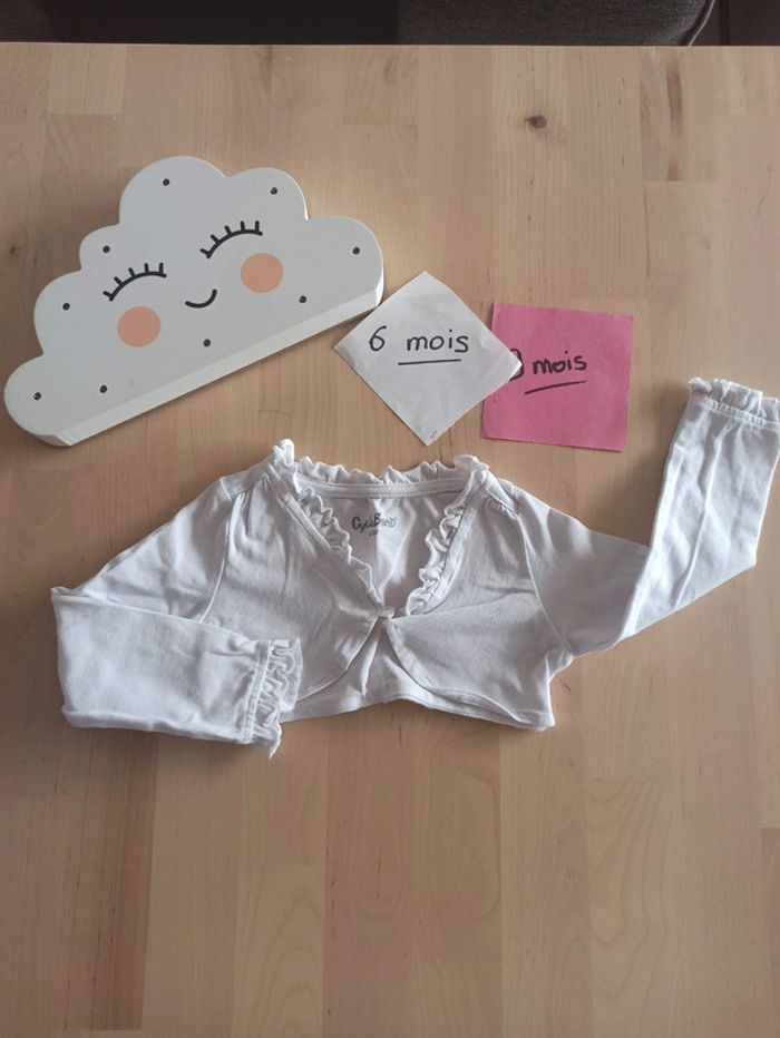 Gilet cache coeur boléro 6/9mois
