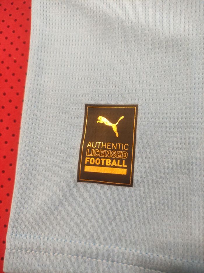 Maillot de foot Manchester City, Puma Authentique Officiel taille enfant 14/16 ans, Neuf - photo numéro 8