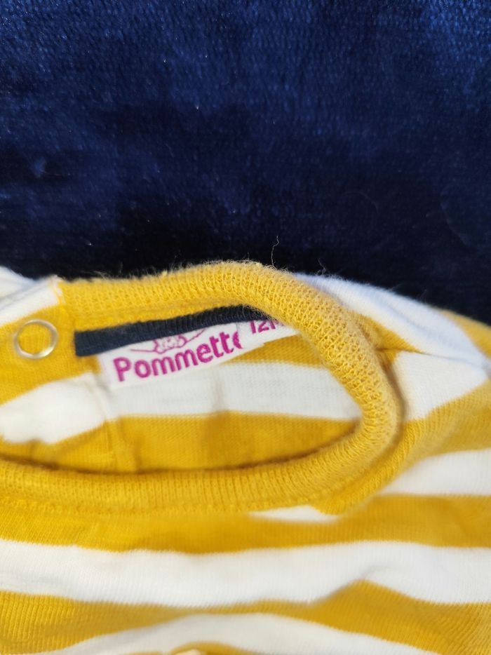 T shirt manches longues, pull fin pomette 12 mois - photo numéro 2