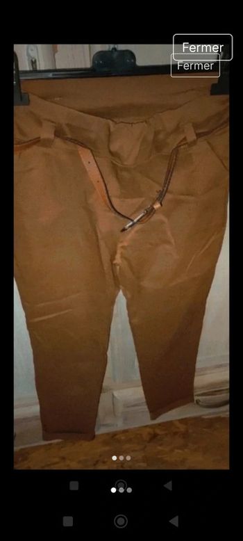 Pantalon Chino marron