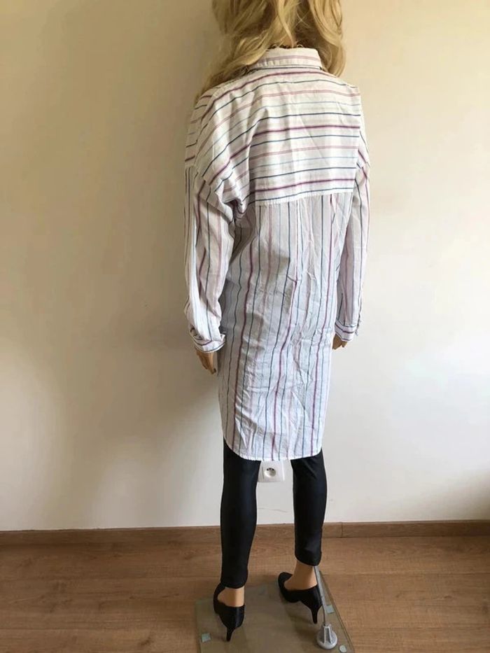 Chemise oversize blanche à rayures Esprit taille M TBE - photo numéro 14