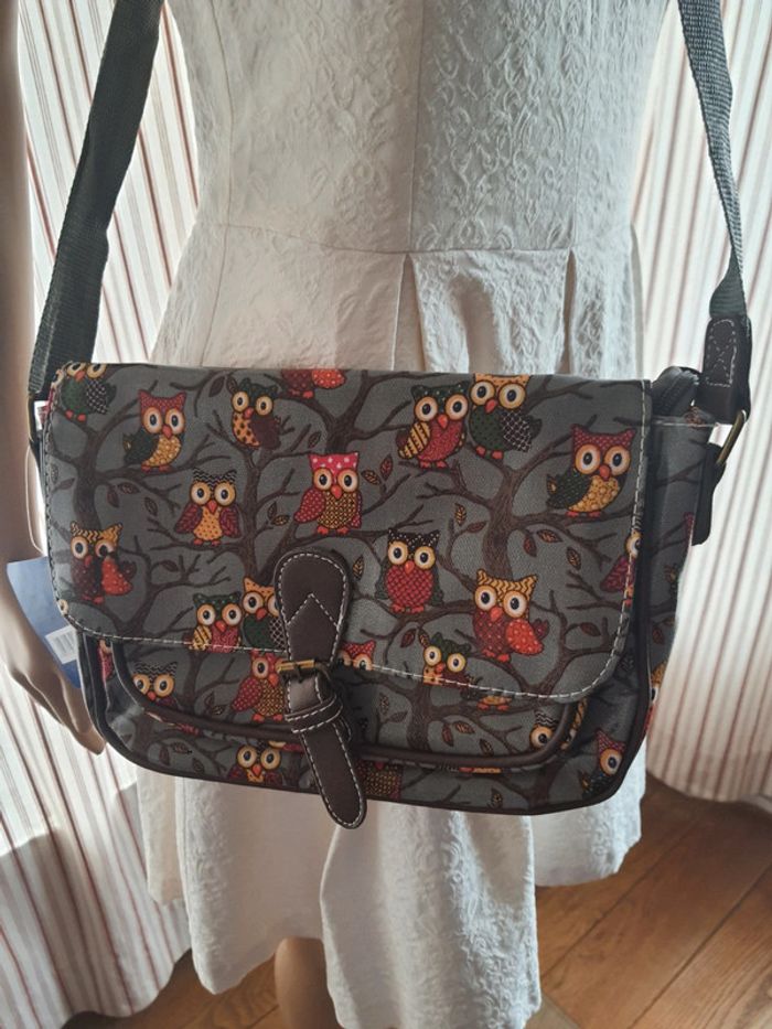 Jolie Sac à main gris/marron Mfhandbags neuf