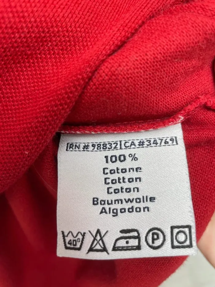 Polo Kappa quarter zip red Mens S - photo numéro 6