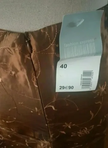 Jupe longue marron Fashion Express Taille 40 Neuve