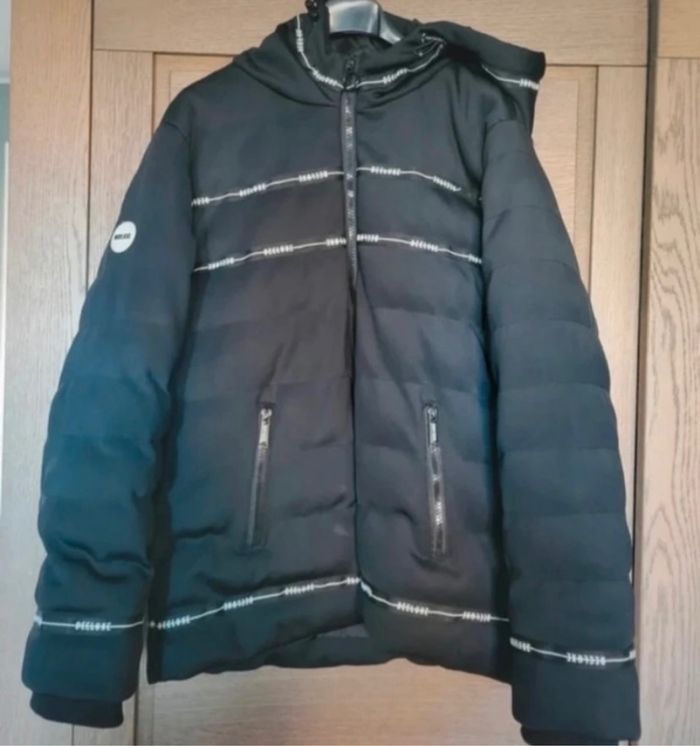 Doudoune noire garçon ado