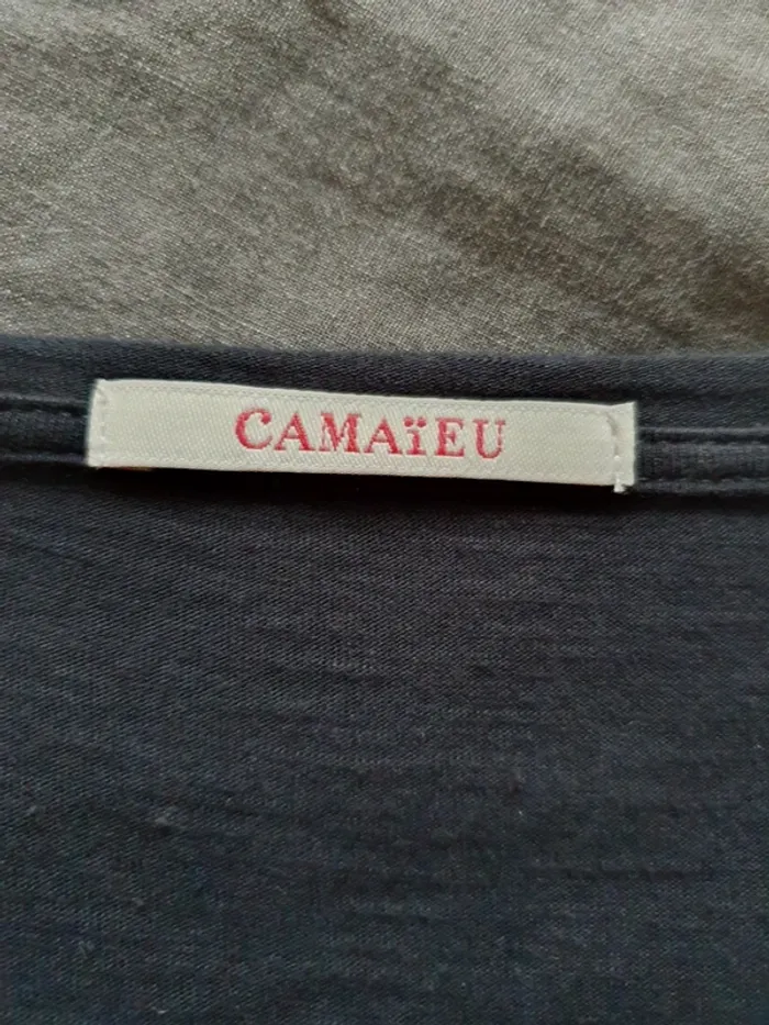 Tunique noire Camaïeu taille 1 - photo numéro 3