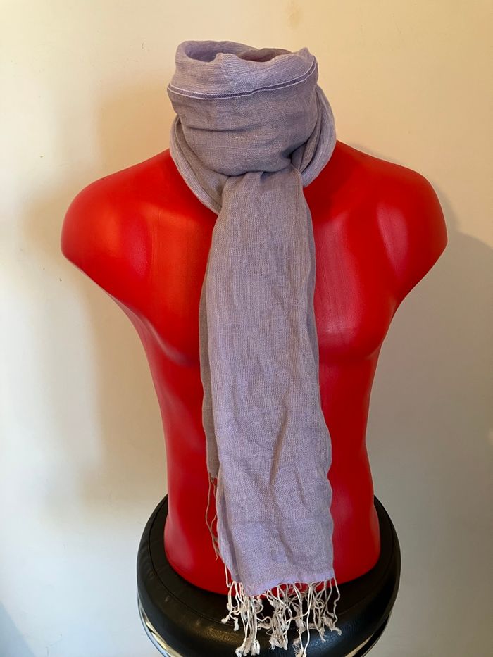 écharpe 100% lin - photo numéro 4