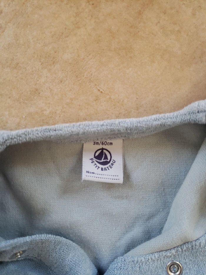 Pyjama bleu petit bateau 3 mois - photo numéro 3