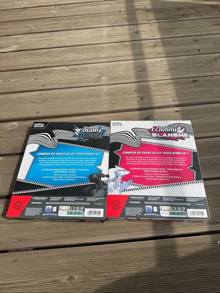 Lot de 2 coffrets classeur Pokémon ev10.5 Foudre noire et Flamme blanche - photo numéro 2