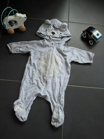 🐨 Combinaison Koala mixte grise 6 mois