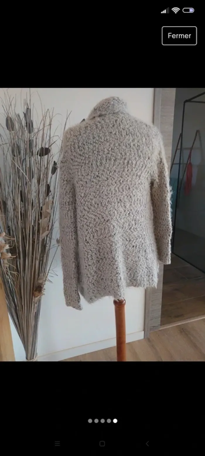 Gilet long poilu S tout doux Jennyfer - photo numéro 5