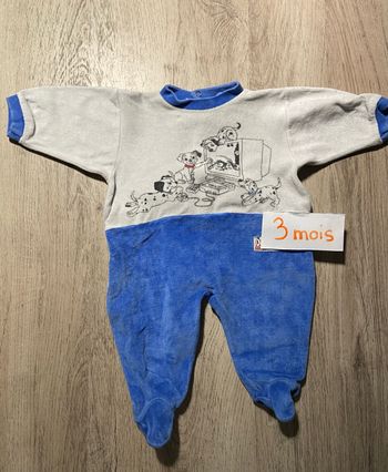 Pyjama velours 101 dalmatiens