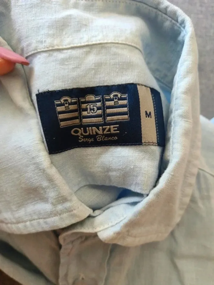 C46 chemise bleu Serge Blanco M - photo numéro 3