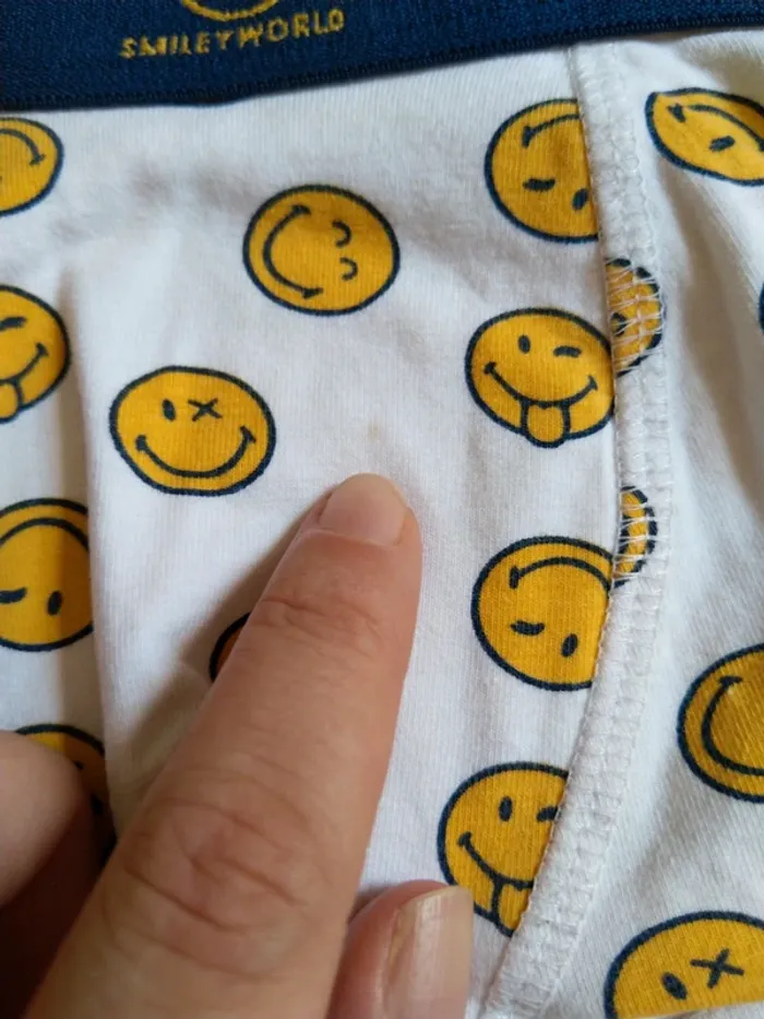 Lot 3 boxers Smiley world taille 4 ans, 104 cm - photo numéro 2