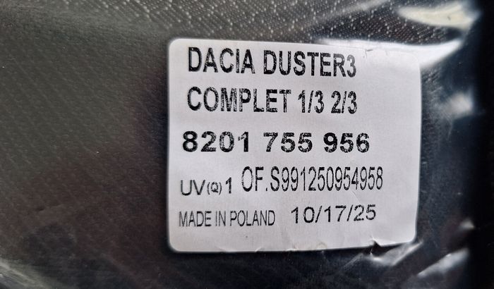 Housse de siège d'origine dacia duster neuf - photo numéro 2