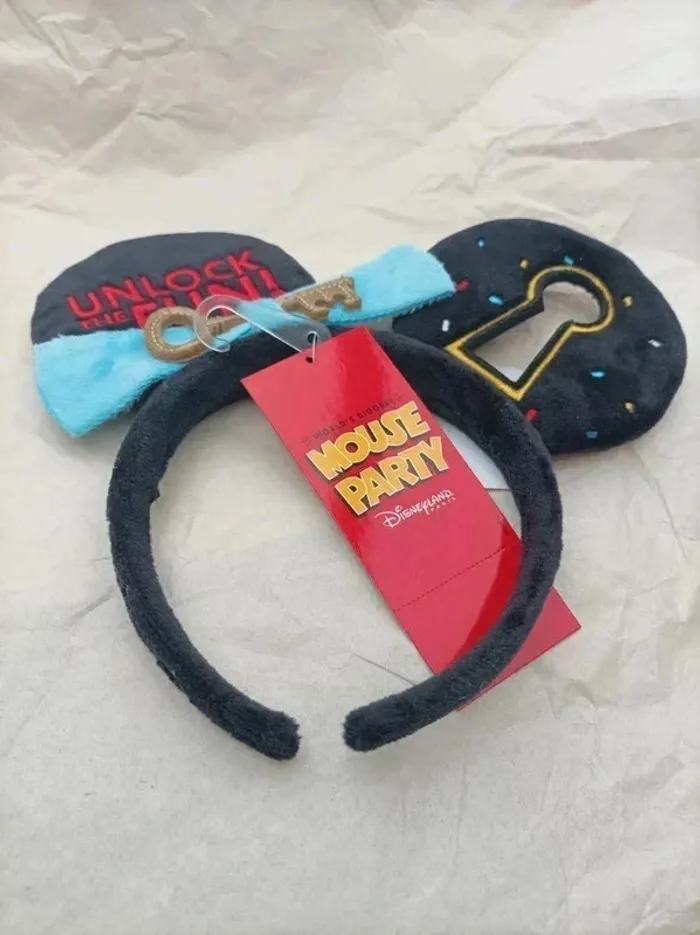Rare édition limitée serre-tête diadème serrure Disneyland Paris