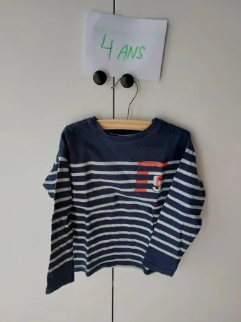 T-shirt rayé Okaidi 4 ans