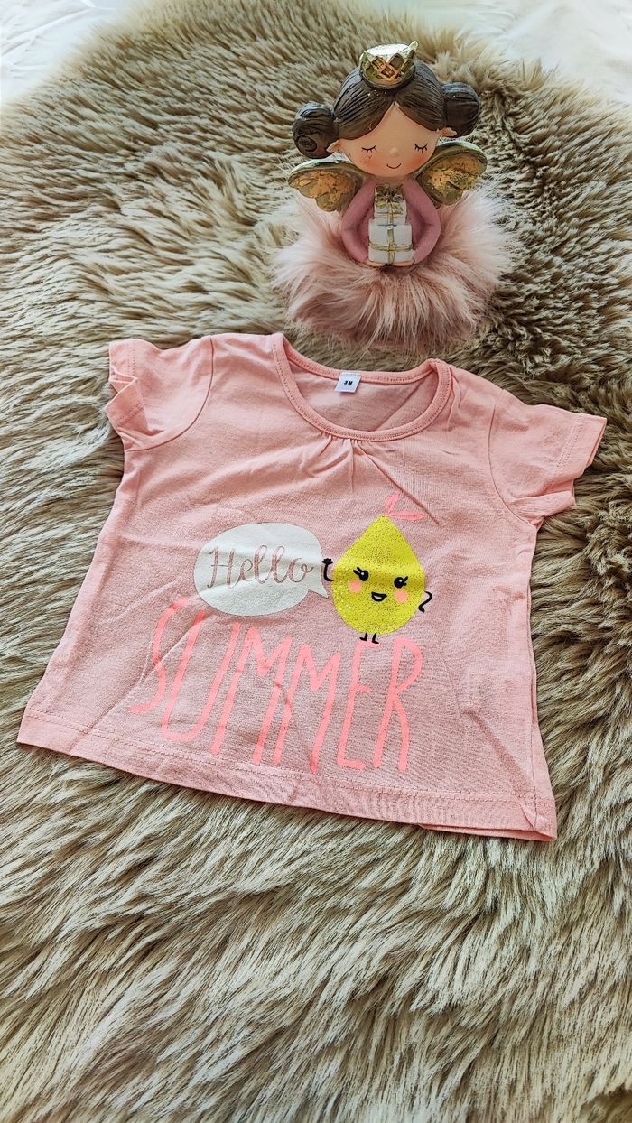 T-shirt rose carrefour 3 mois