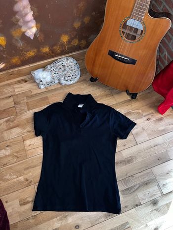 Polo noir classique ter jays très bon état xl