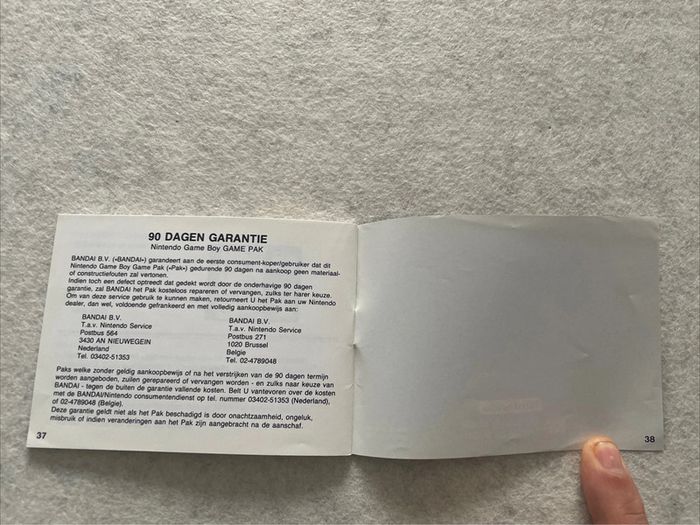 Notice Tetris Nintendo Game Boy FAH-1 - photo numéro 7