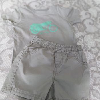 Lot 2 Ensembles short teeshirt garçon