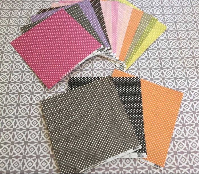 Lot feuilles scrapbooking