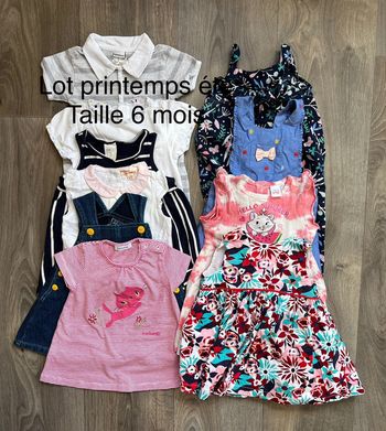 Lot printemps été taille 6 mois (10 articles) Disney Dpam Cacharel H&M Obaïbi