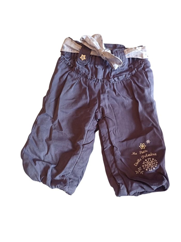 Pantalon 6 mois petit kimbaloo mauve