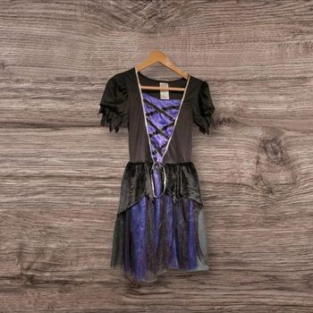 Robe de Sorcière halloween avec chapeau taille 11 ans
