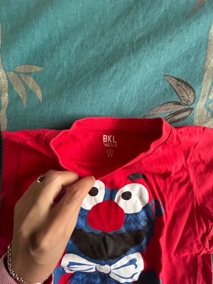 Tee shirt rouge BKL wear 4 ans - photo numéro 2