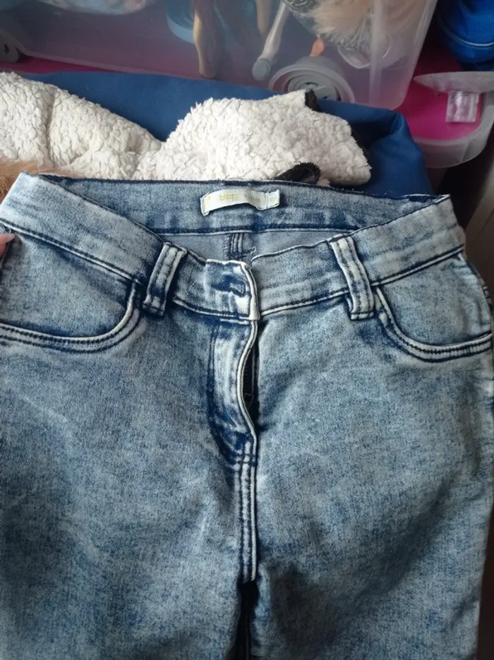 Jeans bleu extensible - photo numéro 2
