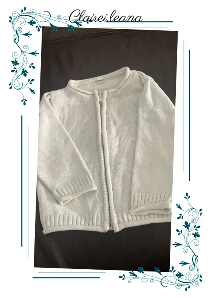 🛑gilet zipper blanc 🛑 - photo numéro 5